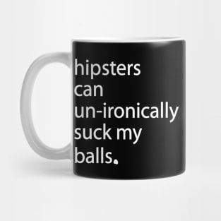 Hipster Balls (white) Mug